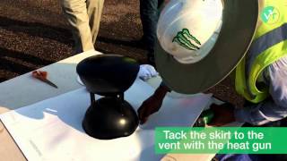 How to weld a V2T Roof System vent to PVC or Elvaloy membrane [upl. by Nanreh]