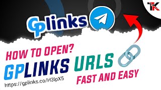 How To Open GpLinksin Urls  GpLinks Url Shortner Ke Link Ko Open Kaise Kare Best Earning Platform [upl. by Marola]