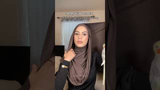 Full neck coverage jersey hijab tutorial hijabi hijabtutorial hijabstyle [upl. by Mcspadden513]