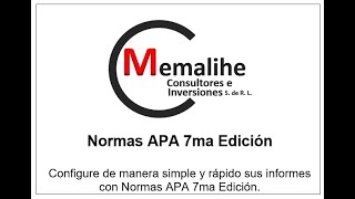 Normas APA 7ma Edición [upl. by Nawed]