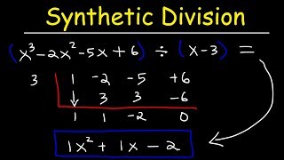 Synthetic Division of Polynomials [upl. by Claudianus]