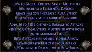 PoE 323 Mirror Quiver Crafting Guide 1 Elemental TSLA Quiver in Affliction League Breakdown [upl. by Axe]