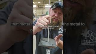 Tip for striking an Arc using stick  SMAW foryoupage welding welder tips tricks [upl. by Maharg]