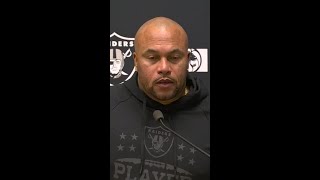 Antonio Pierce addresses Raiders miscue on final play vs Chiefs shorts [upl. by Annoynek715]