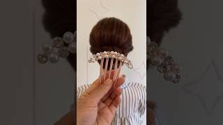 Hair comb for updo hairstyle hairstyle shefav hairstylist hairtutorial hairaccessories [upl. by Cloe]