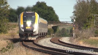 VIA Rails New Fleet Train 63  VIA 2203 Through Newtonville at 95mph First Revenue Run to Toronto [upl. by Finley865]