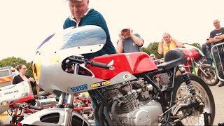 ARDINGLY Classic Bike KickStarts RevUps SUPERLOUD Exhaust Sounds of HONDA Racers amp DUCATI Exotica [upl. by Vidovic]