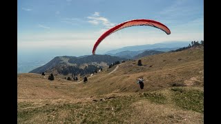 Paragliding in Bassano by Monte Del Grappa Thermalling flight [upl. by Htiekel]