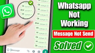 whatsapp not working  whatsapp message not sending and receiving problem  whatsapp server down [upl. by Kingston]