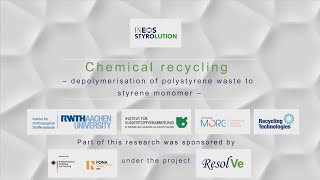 Chemical recycling – depolymerisation of polystyrene waste to styrene monomer [upl. by Zaneta]