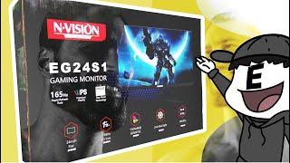 NVISION ES24S1 Gaming Monitor Unboxing [upl. by Brooking]