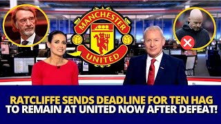 🚨NOW ANGRY RATCLIFFE SENDS A MESSAGE TO TEN HAG EXIT DEADLINE GIVEN LOOK AT THIS🔥MAN UNITED NEWS [upl. by Iatnahs726]