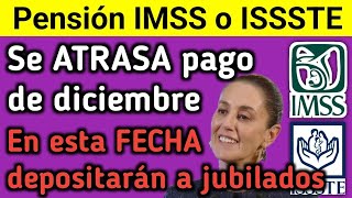 IMSS e ISSSTE Retraso en el Pago de Diciembre a Jubilados Nueva Fecha Confirmada [upl. by Millisent11]