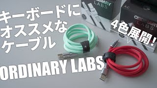 【キーボードにオススメ】オシャレUSBケーブルOrdinary Labs Cableレビュー [upl. by Adiesirb]