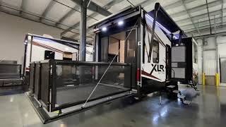 TOY HAULERRRR 2021 XLR Nitro 321Tour by Forest River RV Walk Through Toy Hauler 5th Wheel [upl. by Yesnnyl]