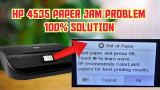 hp 4535 paper jam problem  hp 4535 out of paper error  hp 4515 paper jam error video paperjam [upl. by Asilad]