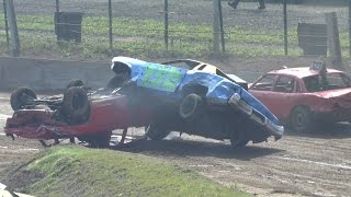 SPEEDWAY EMMEN 2015  UNLIMITED BANGERS RACING amp STOCKARS F1 STOCKARS F2 [upl. by Helgeson]