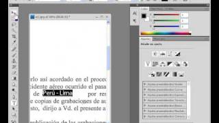 Subrayando texto en photoshop [upl. by Nahttam]