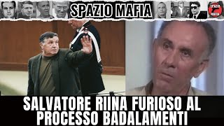 SALVATORE RIINA SI SCONTRA MALAMENTE CON BADALAMENTI AL PROCESSO [upl. by Fini323]