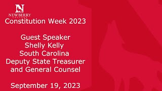 Newberry College Constitution Week 2023 [upl. by Hoem]