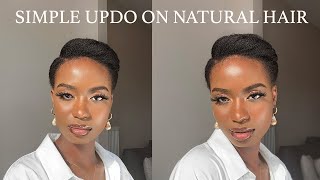 BRIDAL OFFICIAL CLASSY NATURAL HAIRSTYLE ON 4C NATURAL HAIR [upl. by Ahsiryt780]