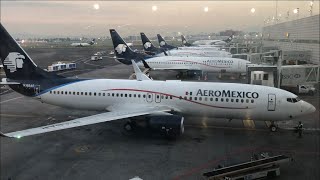 Aeromexico first class flight review Mexico City to Chicago on the 737800 [upl. by Grantley]