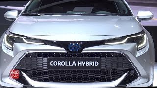 2019 Toyota Corolla Hybrid  Exterior And Interior Walkaround  2018 Paris Motor Show [upl. by Hutton]