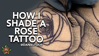 How I Shade A Rose Tattoo [upl. by Notlit268]