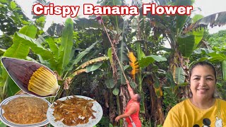 Masarap ang tanghalian  Crispy banana flower [upl. by Woodward952]