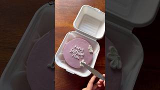 Made this prettiest purple bento cake for client shorts shortsfeed cake [upl. by Guimond]