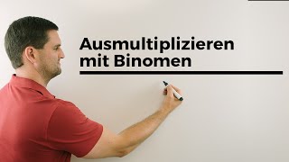 Ausmultiplizieren mit Binomen Terme vereinfachen  Mathe by Daniel Jung [upl. by Attiuqehs]