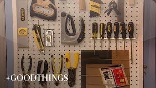 Good Things How to Make a Pegboard Tool Organizer  Martha Stewart [upl. by Vastha]