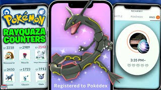 RAYQUAZA Raid Counter Guide  100 IVs Weaknesses amp More [upl. by Melamie]