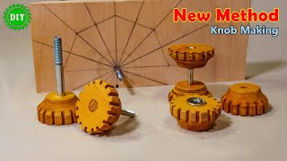 Wooden Knobs Making  New Method [upl. by Nomannic576]