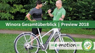 Winora eBikes Neuheiten 2018  Pedelec Preview Vorschau [upl. by Elvin]