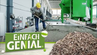 BETON aus ABRISSMATERIAL  Nachhaltiges Bauen  Einfach genial  MDR [upl. by Annaerda]