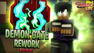 CODE Demon Gate Spirit Rework Full Showcase  Shindo Life Rellgames [upl. by Grail]