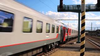 Nice  Moskva train arriving at Breclav [upl. by Winthrop451]