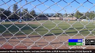 240702 Conejo Oaks vs Arroyo Seco Saints  Part 1 [upl. by Akerdna]