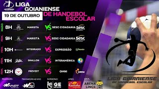 LIGA GOIANIENSE DE HANDEBOL ESCOLAR  SUB15 FEMININA 2024 SUB15 MASCULINA 2024 19 DE OUTUBRO [upl. by Enyrat340]