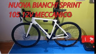 BIANCHI SPRINT SHIMANO 105 12V MECCANICO [upl. by Nauquf]