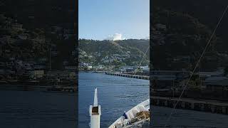 At the beautiful cruise port in Dominica  Windstar Wind Surf Cruise Tour Review 2024 [upl. by Calvinna35]