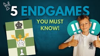 5 ENDGAMES every Chess Player MUST Know [upl. by Irovi]