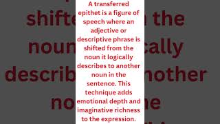 Transferred Epithet  TAMIL EXPLANATION DrAnus Literary Calibre shorts [upl. by Selrhc]