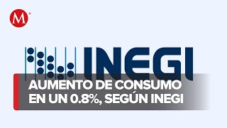 Consumo privado crece un 08 en septiembre Inegi [upl. by Yeliak]