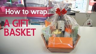 How to wrap a gift basket [upl. by Myk]