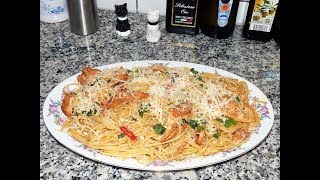 Pasta salteada con pechuga de pollo [upl. by Ayela784]