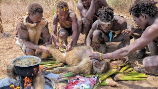 Wow 😮😋 This is what Hadzabe Catch and eats for Lunch middle of nowhere ‼️😋 [upl. by Sklar562]