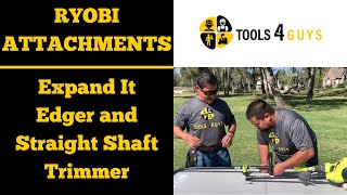 Ryobi Expand It Edger and Straight Shaft Trimmer Attachments [upl. by Ahsiemat]