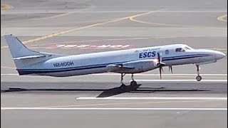 RARE Ameriflight Fairchild Swearingen Metroliner N240DH Takeoff from PDX [upl. by Anhcar]